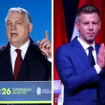 Viktor Orbán em comício antes das eleições na Hungria
