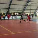 Partida de futsal, Copa Rio Sul, Paraty, jogadores, quadra, esporte, punição, torcida