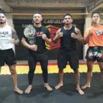 Luta de Boxe Chinês Sanda em Petrolina com atleta desferindo chute