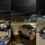 Carro da polícia em Botucatu investigando atropelamento