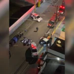 Polícia no local do assalto em Sorocaba