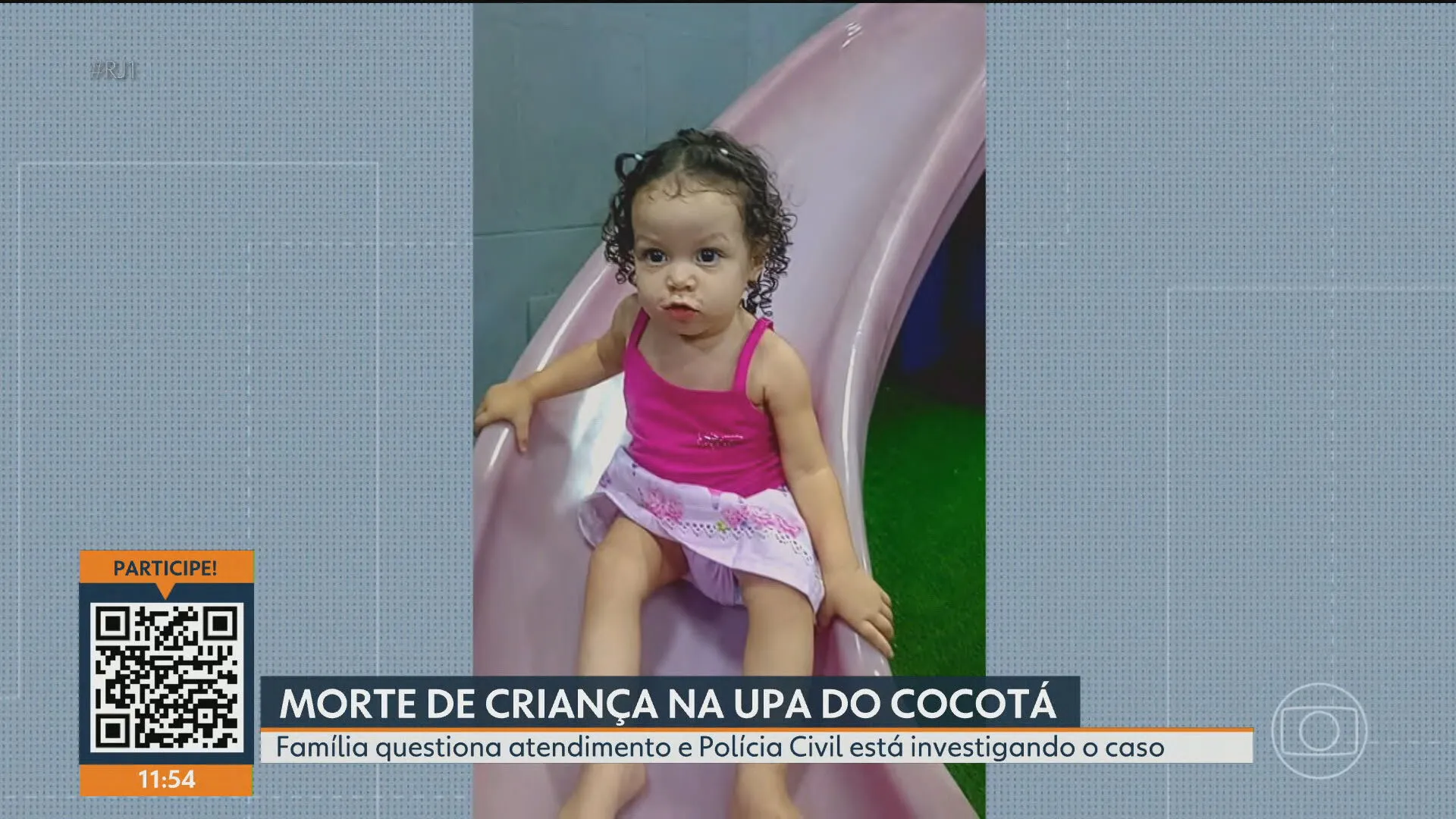 Pai de Ayla de luto por morte de criança em UPA