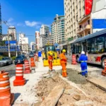 Corredor Santo Amaro, ônibus, São Paulo, Zona Sul, atraso obras, infraestrutura urbana, transporte público