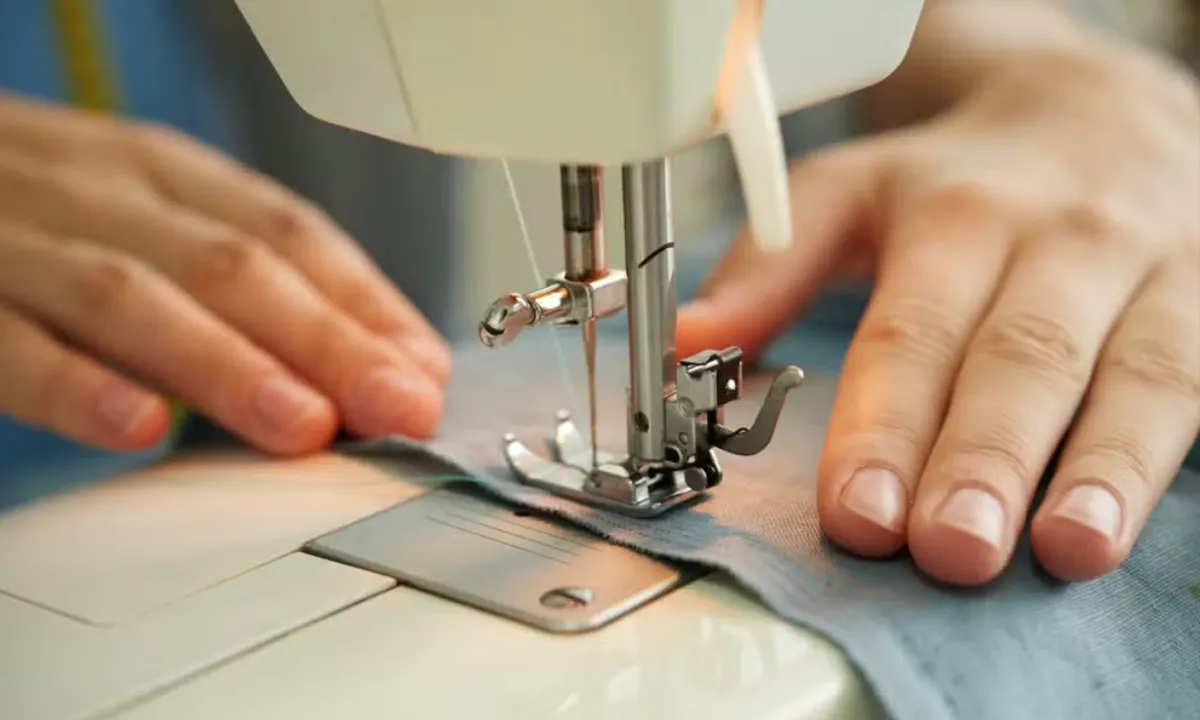 Pessoas aprendendo costura industrial em Feira de Santana com apoio do Senai