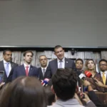 Douglas Ruas, presidente da Alerj, em coletiva de imprensa no Rio de Janeiro