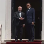Presidente Lula e Luís Montenegro em reunião bilateral em Portugal