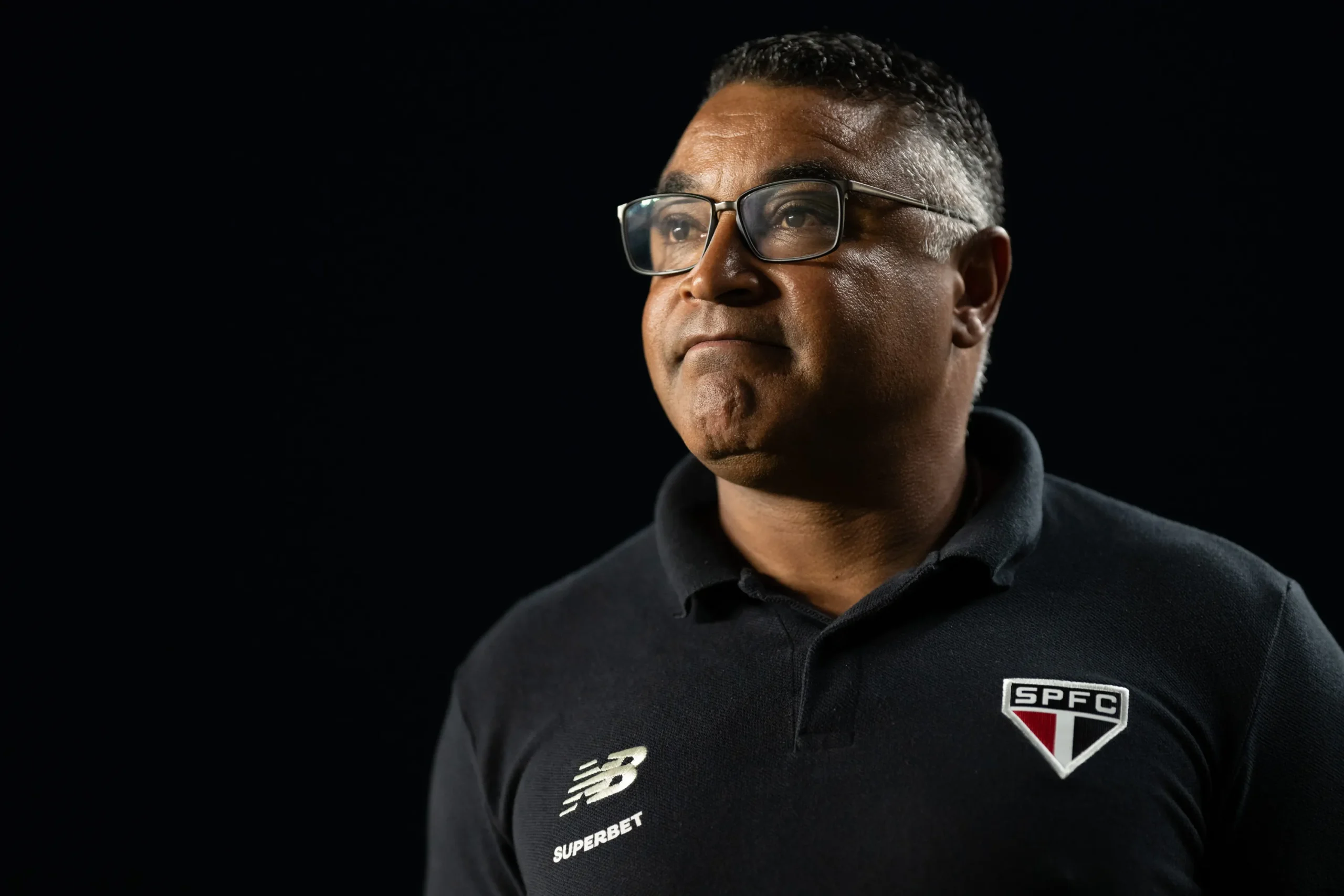 Roger Machado, técnico do São Paulo FC, em campo