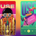 Smartphone exibindo campanha de prevenção ao HIV no Spotify