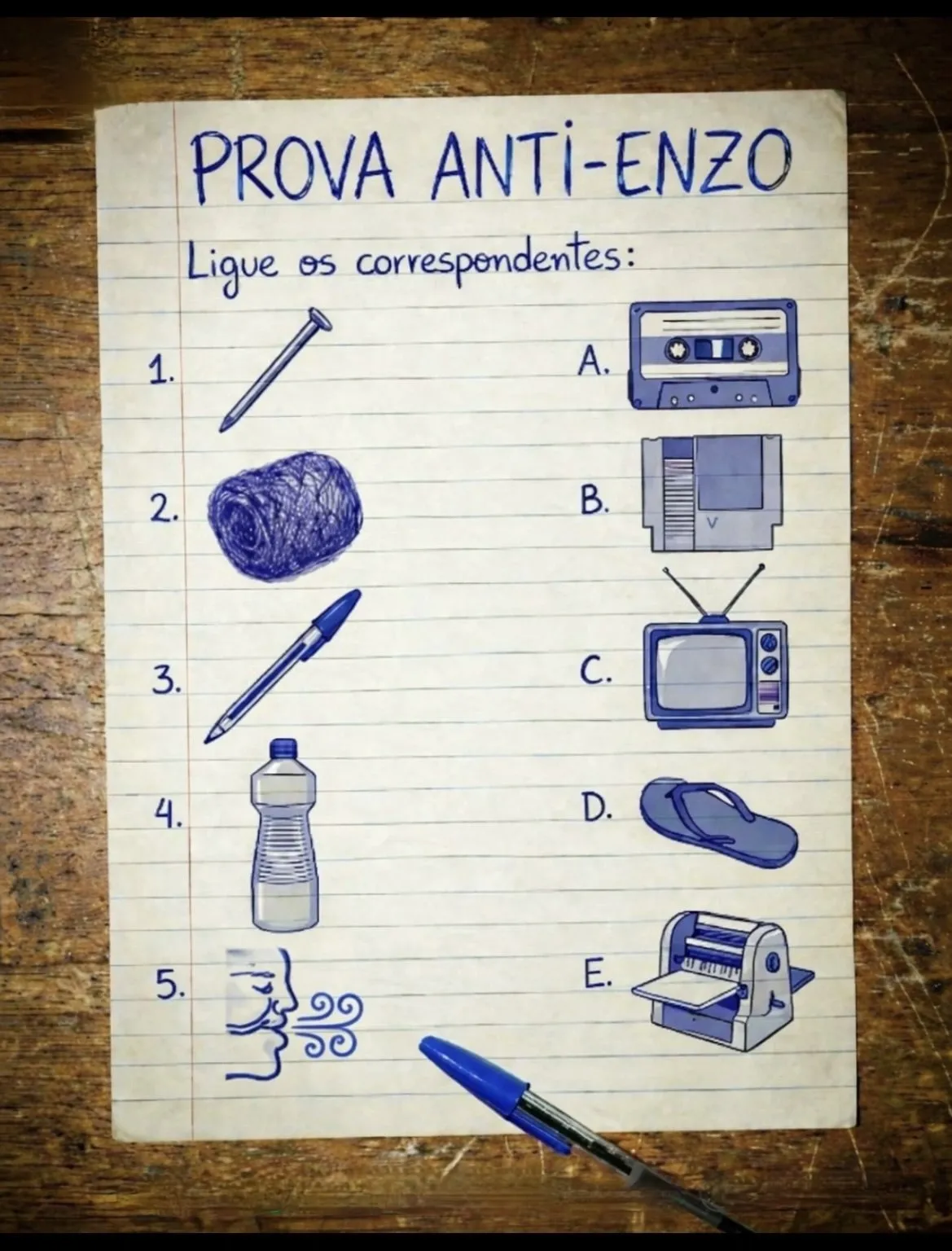 Gambiarras analógicas, desafios Prova Anti-Enzo, soluções criativas, era analógica, tecnologia antiga