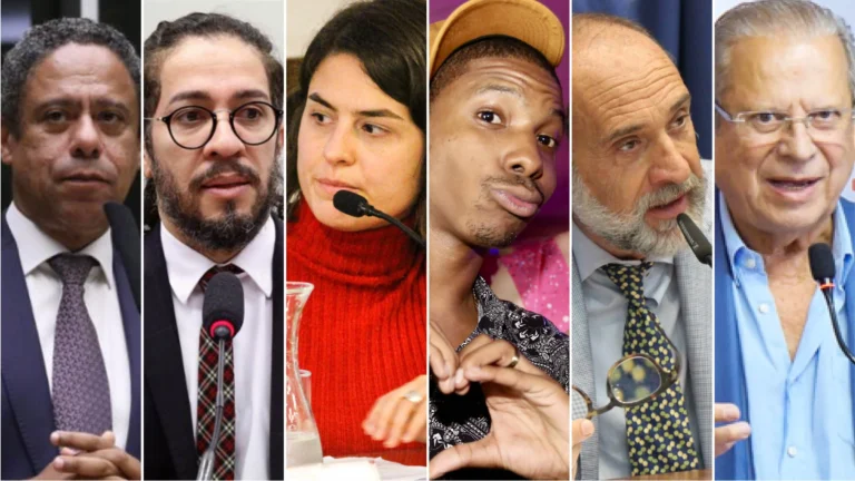 Membros do PT e aliados, como Jean Wyllys, José Dirceu e Lucas Penteado, em reunião sobre a estratégia para as Eleições 2026.