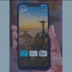 Sistema Rio Rotativo Digital em funcionamento com carro e app