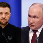 Drones sobrevoando instalações industriais e portuárias em área de conflito