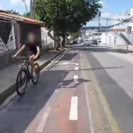 Ciclofaixa desativada Sorocaba, pintura antiga, confusão trânsito, Rua Paes de Linhares