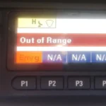 Médico do Samu de Sorocaba segurando rádio com mensagem 'out of range' em frente a uma ambulância