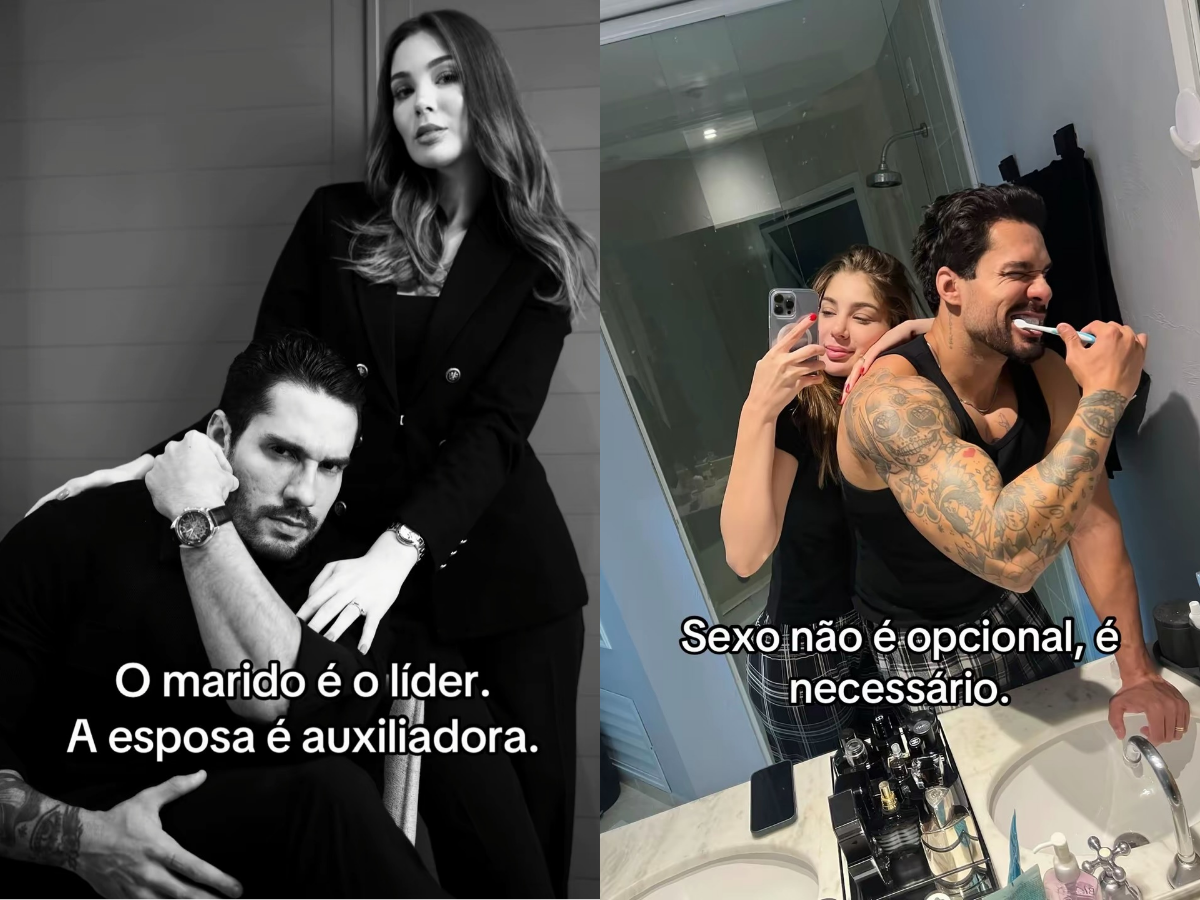 Bil Araújo e Adriana Yanca discutindo as regras de seu casamento e os pilares da união.