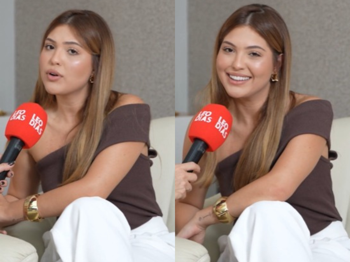 Mari Menezes falando sobre Zé Felipe no aeroporto