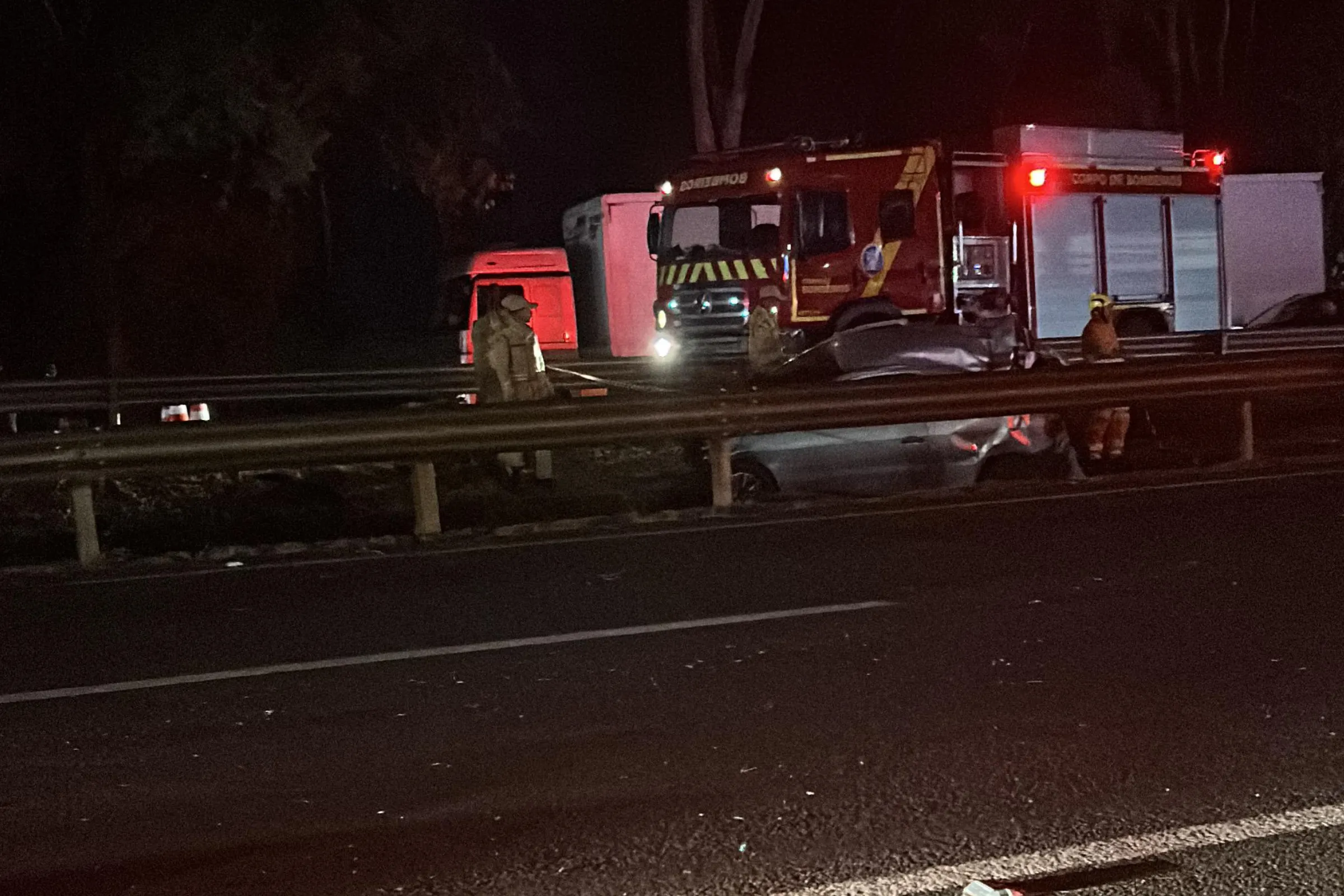 Acidente BR-376 socorrista filho