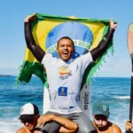 Atletas brasileiros de surfe no Pan-Americano