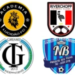 Partida de futebol da Taça Clube Interbairros em Teresina com jogadores em campo.