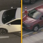 Polícia e bombeiros em atendimento a assalto com baleados na Transolímpica