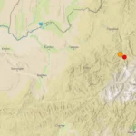 Terremoto no Afeganistão nas montanhas de Hindu Kush