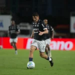 Mayk, jogador do Remo, comemora vitória na Copa do Brasil contra o Bahia