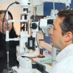 Olho com córnea transplantada, visão restaurada