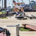 Skatistas da Baixada Santista competindo no STU National