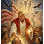 Trump, imagem IA, controvérsia, Jesus, médico, Truth Social