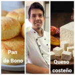 Pão de queijo colombiano (pan de bono) e pão de queijo mineiro