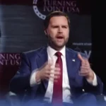 J.D. Vance criticando o Papa sobre teologia em evento político