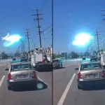 Avião Cessna 172 acidentado em estacionamento de Los Angeles