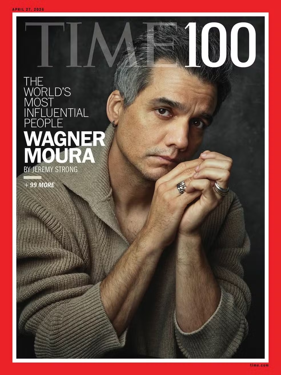 Retrato de Wagner Moura para a revista Time